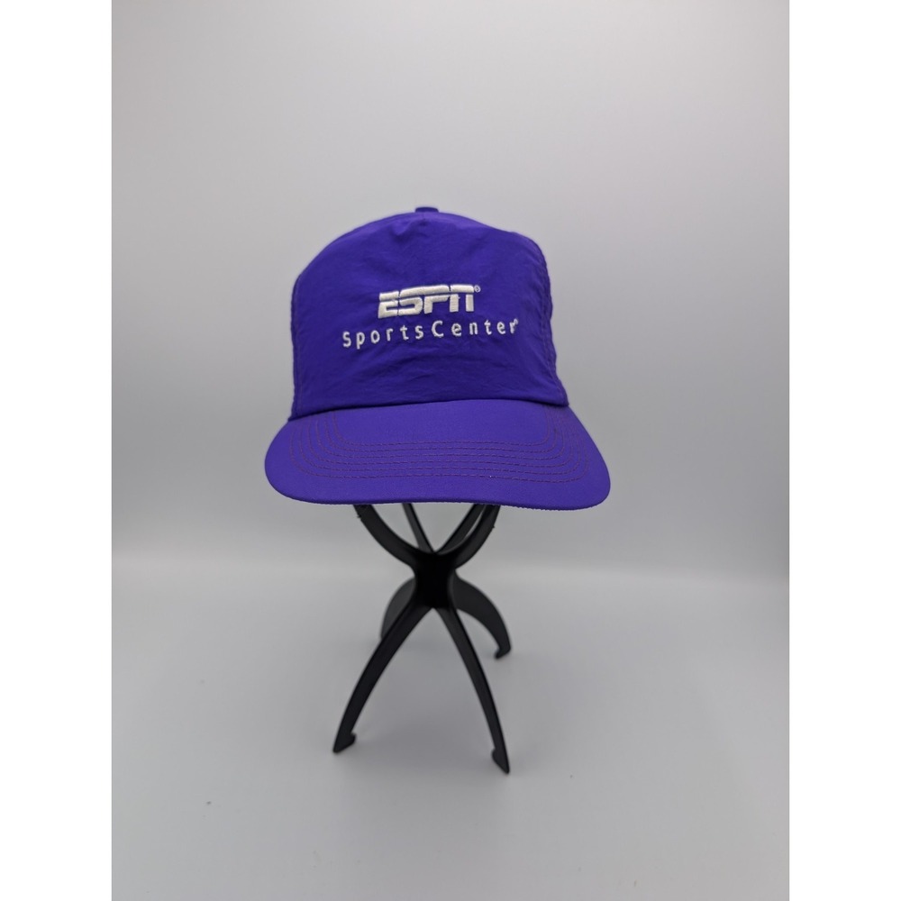 ESPN Sports Sportscenter Purple Strapback  Adjustable Baseball Cap Hat